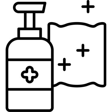 Bir ilaç simgesinin vektör illüstrasyonu