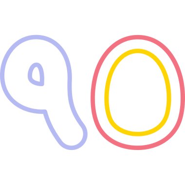 Çizgi film karakteri simgesinin vektör çizimi