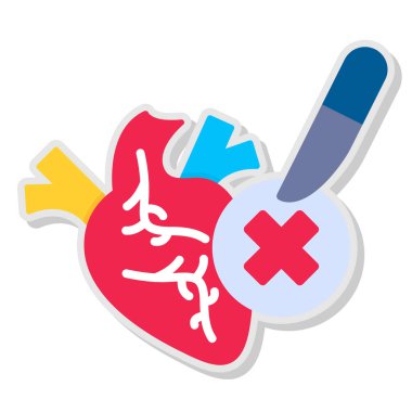 kırık tıbbi haç simgesi