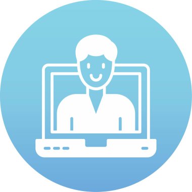 Bilgisayar. Web simgesi basit illüstrasyon