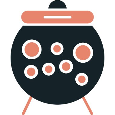 Ot pişiriyorum. Basit illüstrasyon