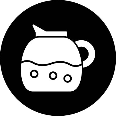 Kettle simgesinin vektör illüstrasyonu