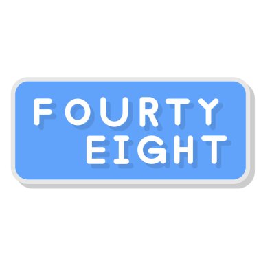 dört numara beş. 35 numaralı vektör illüstrasyonu beyaz arkaplanda izole edildi.