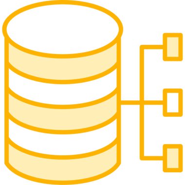 veritabanı veritabanı simgesi - taslak biçimi