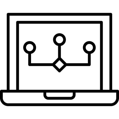 bilgisayar simgesi vektör illüstrasyonu