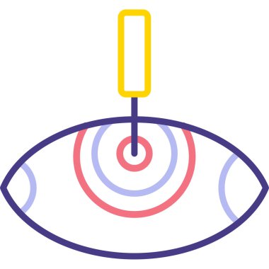 Göz simgesi vektör illüstrasyonu