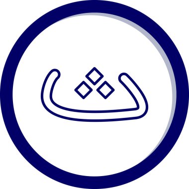 Elmas. Web simgesi basit illüstrasyon