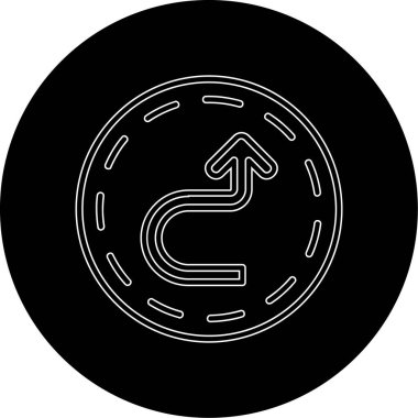 ok simgesinin vektör illüstrasyonu