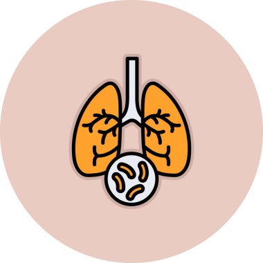 bir akciğer vektör çizim