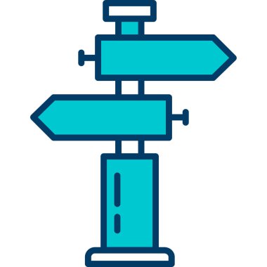 Çok yönlü okları gösteren imza noktası
