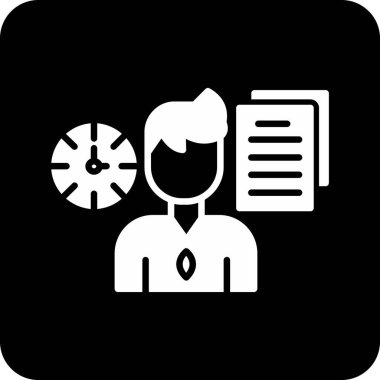 Bilgisayar simgesi olan bir adamın vektör çizimi