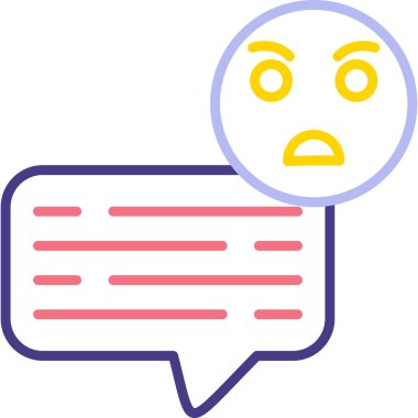 Konuş. Web simgesi basit illüstrasyon