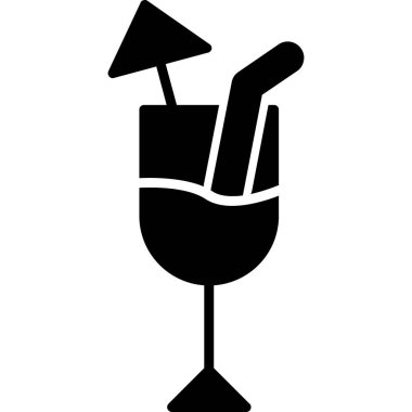 Golf kupası simgesi, vektör illüstrasyonu