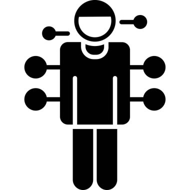 İnsan Kaynakları Simge Vektör İllüstrasyonu