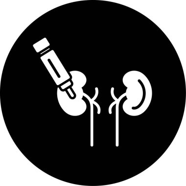 Böbrek ikonu vektör çizimi