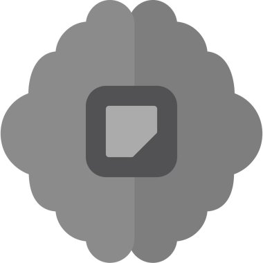 Beyin zihin simgesi - ana hatlar biçiminde