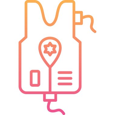 Kan torbası. Basit illüstrasyon