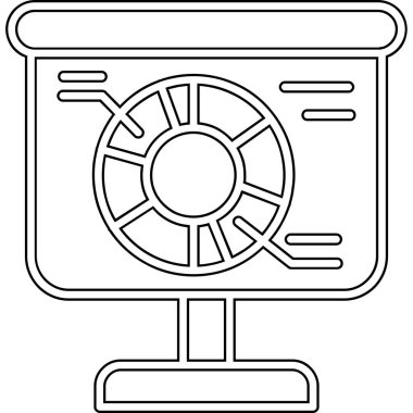 Klima. Web simgesi basit tasarım