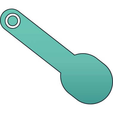 Çizgi film mutfak iğnesinin vektör çizimi