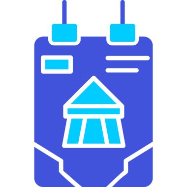 Bir robot simgesinin vektör illüstrasyonu