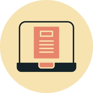 Bilgisayar. Web simgesi basit illüstrasyon