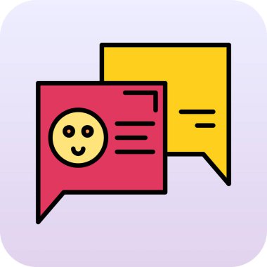 konuşma balonu simgesi soyut arka grubunda izole edildi