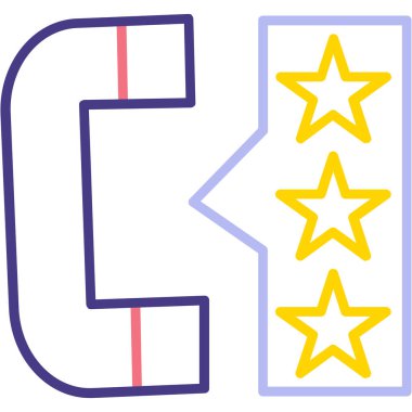 Yıldızlar. Web simgesi basit illüstrasyon