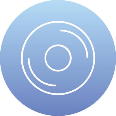 Dairesel bir simgenin vektör illüstrasyonu