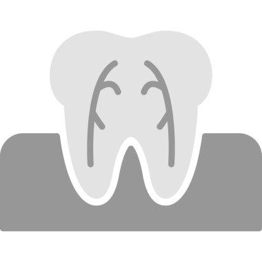 diş simgesi vektör illüstrasyonu