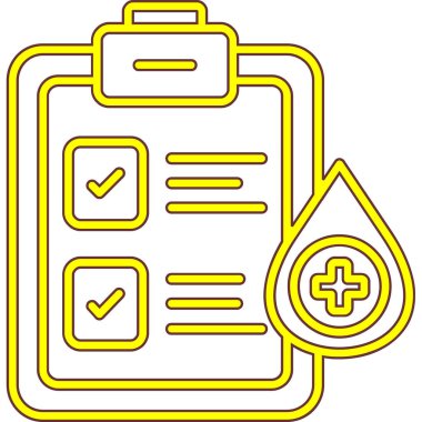 Pano kontrol listesi simgesi, basit özet çizimi