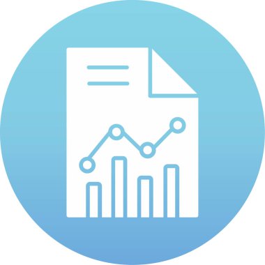 Analizler. Web simgesi basit illüstrasyon