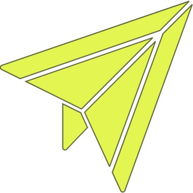 Çizgi film uçurtma simgesinin vektör çizimi