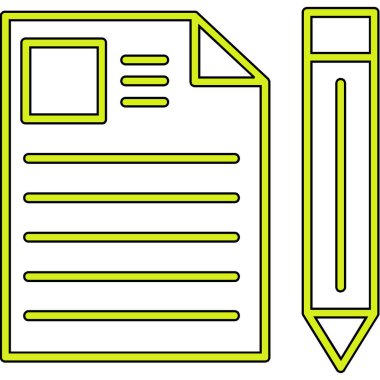 kalem simgesinin vektör illüstrasyonu