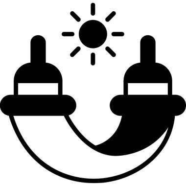 Güneş. Web simgesi basit tasarım