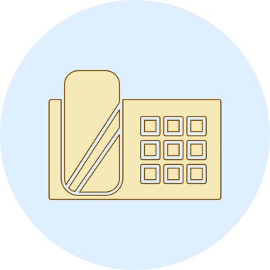 Ofis simgesi vektör illüstrasyonu