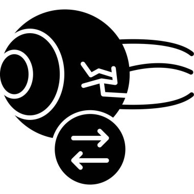 Uydu simgesinin vektör illüstrasyonu