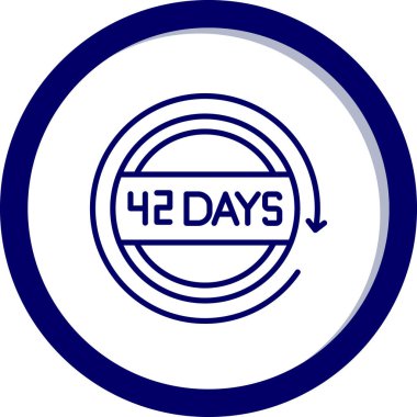 3 gün ikon. vektör tasarım biçimi daire.