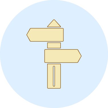 yol işareti vektör çizimi