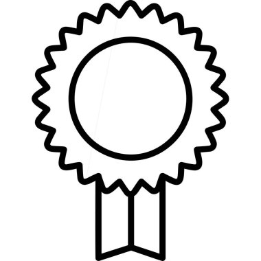 Madalya simgesi, vektör illüstrasyonu