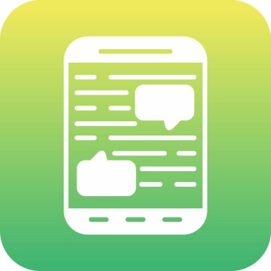 Sohbet simgesi vektör illüstrasyonu