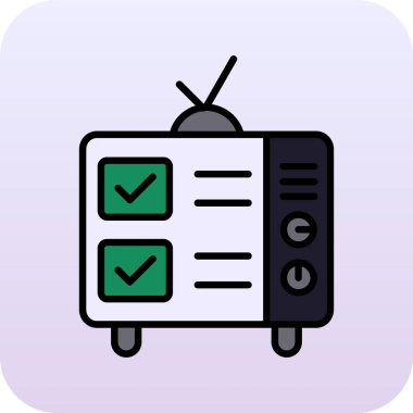 Modern simgenin vektör illüstrasyonu