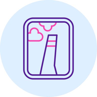 Modern simgenin vektör illüstrasyonu