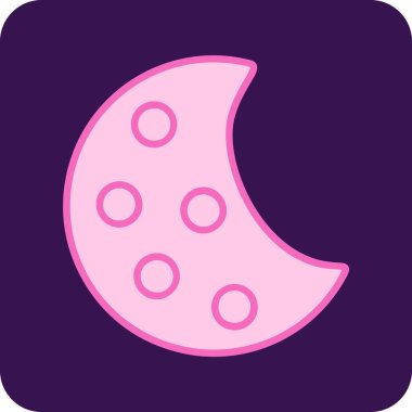 Ay Ağı simgesi, basit illüstrasyon