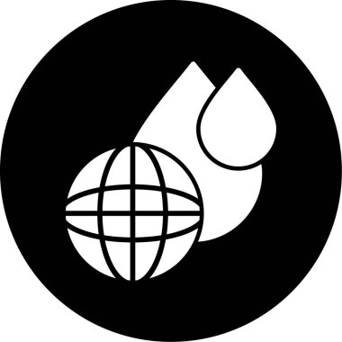 toprak küre simgesi, vektör illüstrasyonu