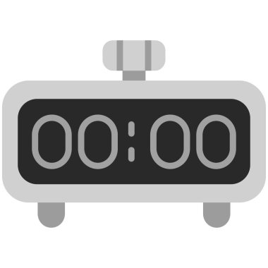 Saat simgesinin vektör illüstrasyonu