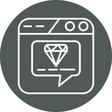 Elmas simgesi, basit resimleme