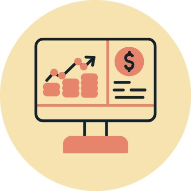 Online Pazarlama vektör simgesi