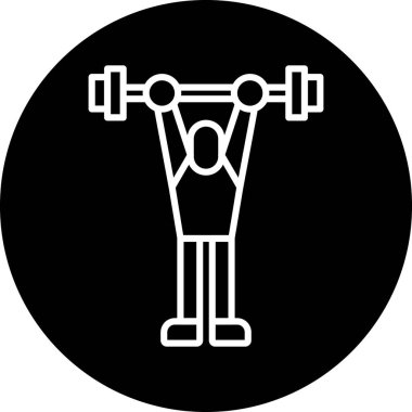 spor salonu simge vektör çizim