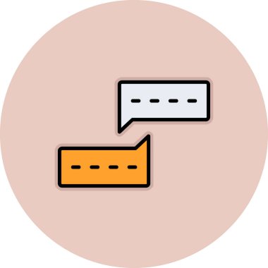 Konuşma baloncukları ikon vektör illüstrasyon grafik tasarımı