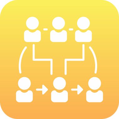 insanlar ağ grup simgesi düz biçimli